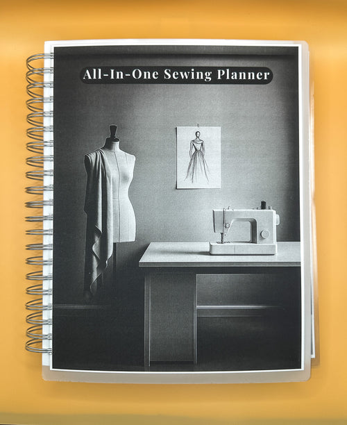 All-in-one sewing planner spiral bound for garment makers